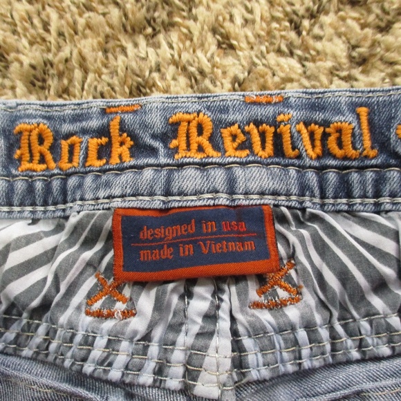 Rock Revival Jeans Women's 30 Vivian Easy Straight Stretch Denim - Picture 6 of 10